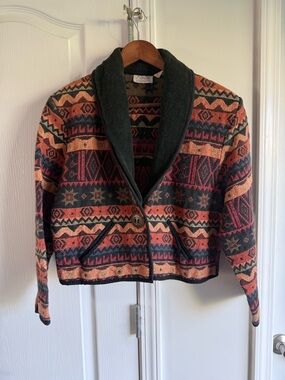 Fiorlini international tapestry western Aztec jacket size large